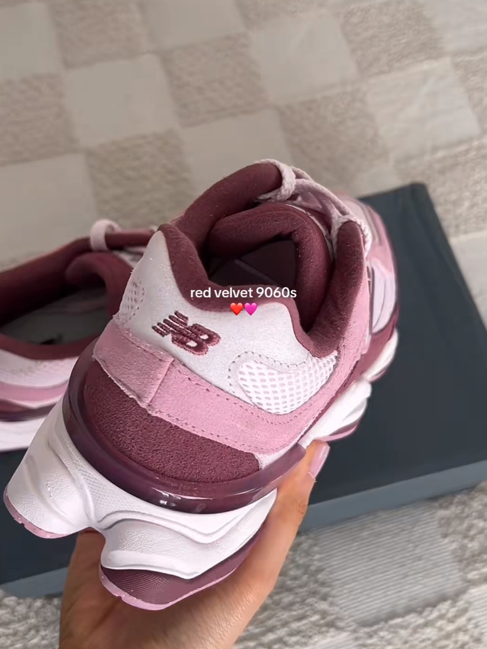 New Balance Women's Pink & Mauve Mesh Suede Sneakers - Picture 5 of 7